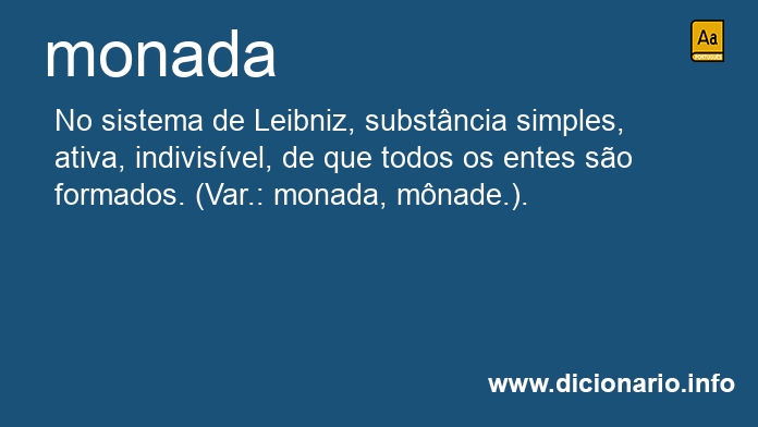 Significado de monada