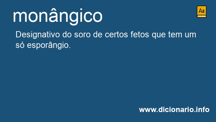 Significado de monngico