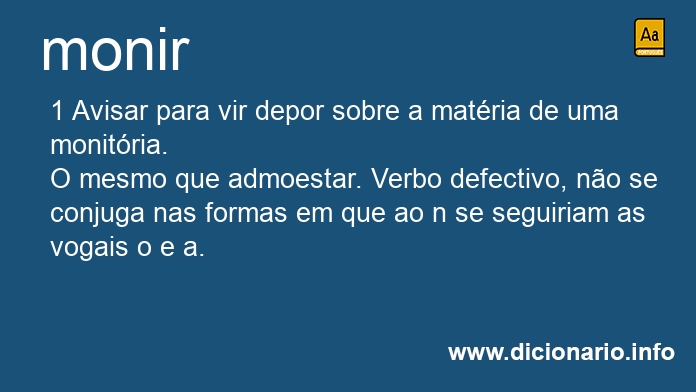 Significado de monimos