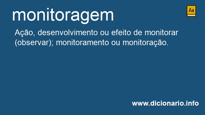 Significado de monitoragem