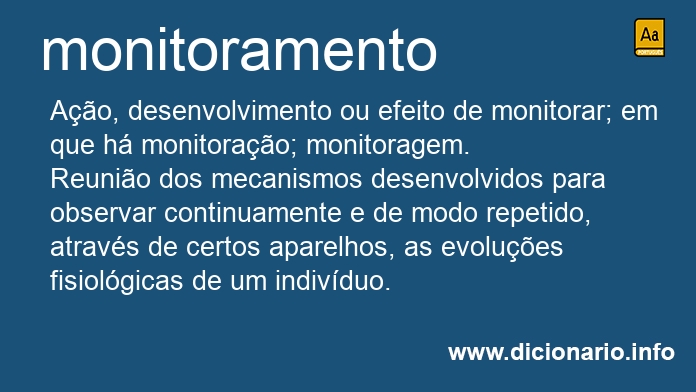 Significado de monitoramentos