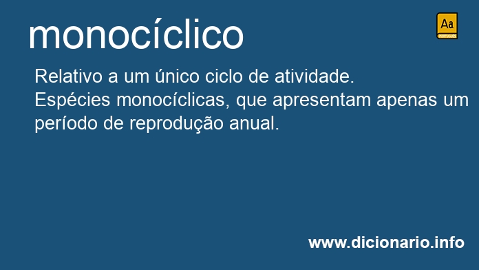 Significado de monocclico