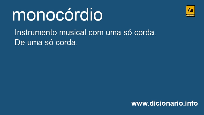 Significado de monocrdia