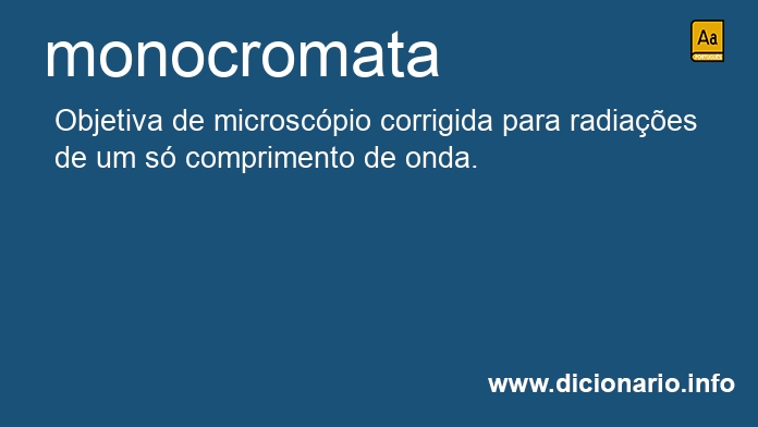 Significado de monocromata