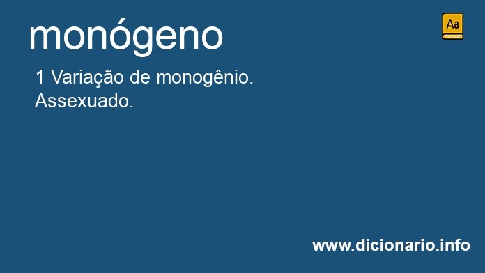 Significado de mongeno