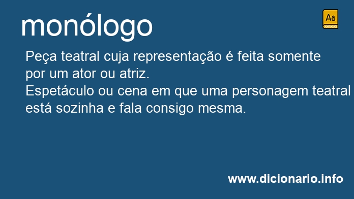 Significado de monlogo