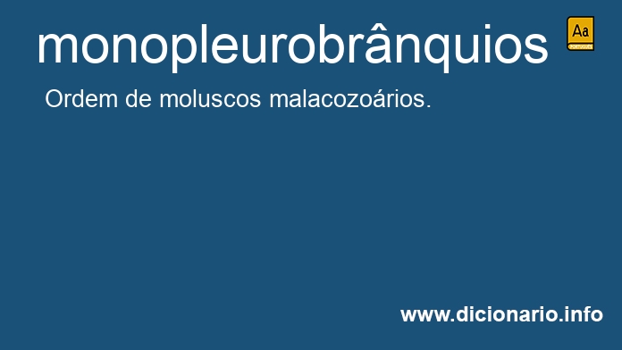 Significado de monopleurobrnquios