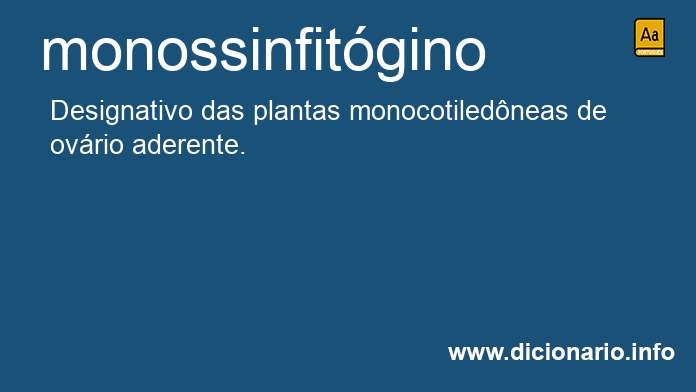 Significado de monossinfitgino