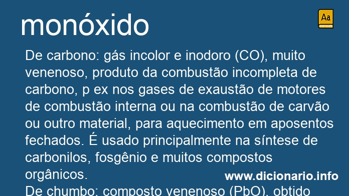 Significado de monxido