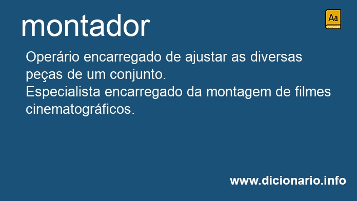 Significado de montador