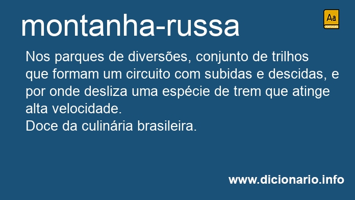 Significado de montanha-russa