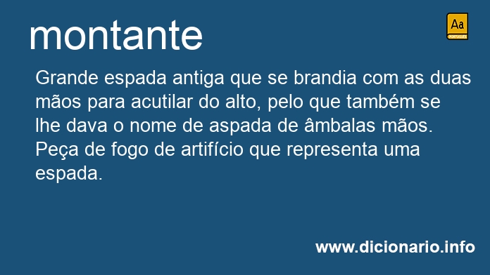 Significado de montante