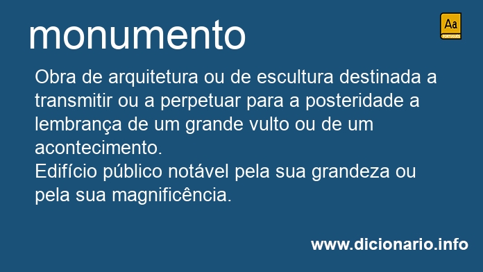 Significado de monumentos