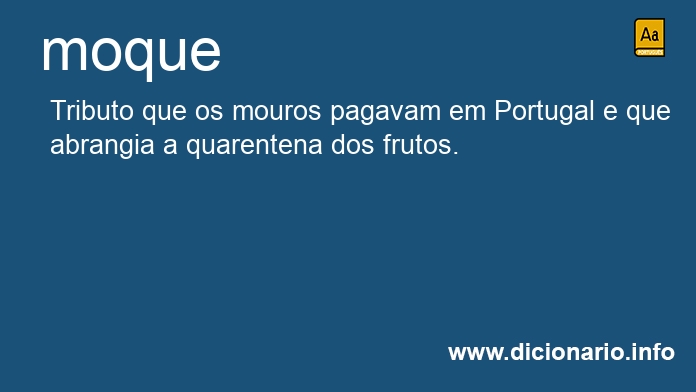 Significado de moque