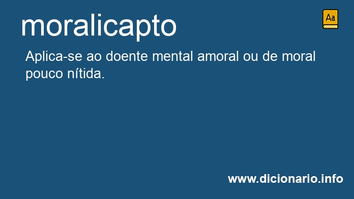 Significado de moralicapto