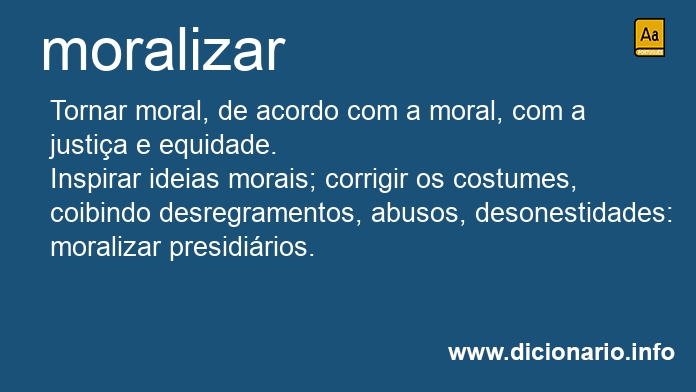 Significado de moraliza