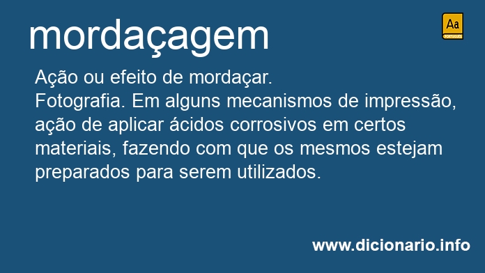 Significado de mordaagem