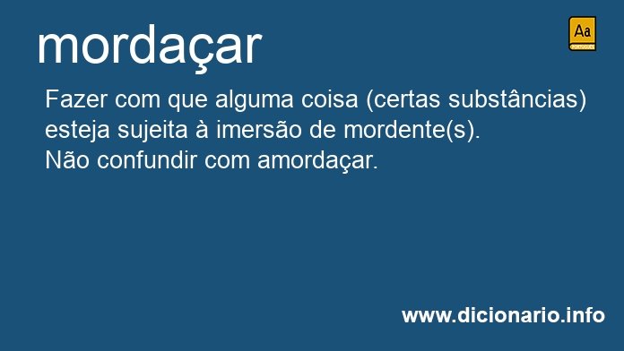 Significado de mordaar