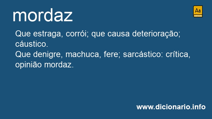 Significado de mordaz