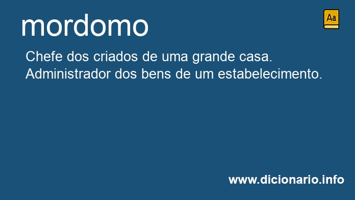 Significado de mordomos