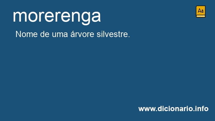 Significado de morerenga