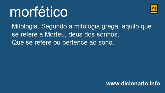 Significado de morftico