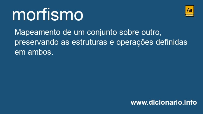 Significado de morfismo