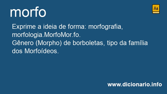 Significado de morfo