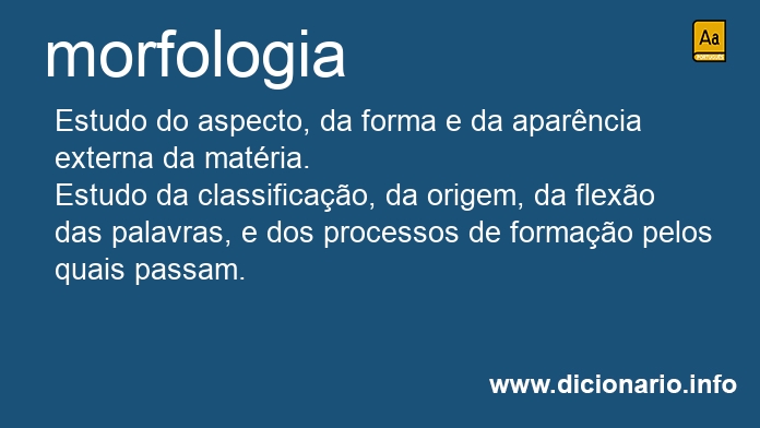 Significado de morfologia