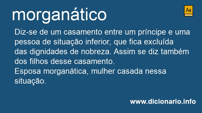 Significado de morgantico