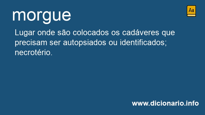 Significado de morgue