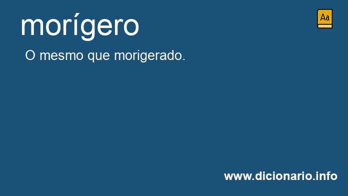 Significado de morgero