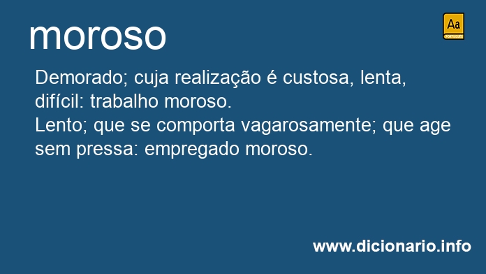 Significado de moroso