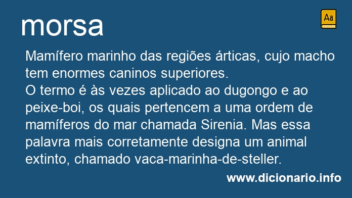 Significado de morsas
