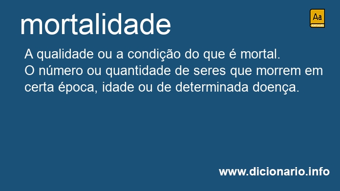 Significado de mortalidade