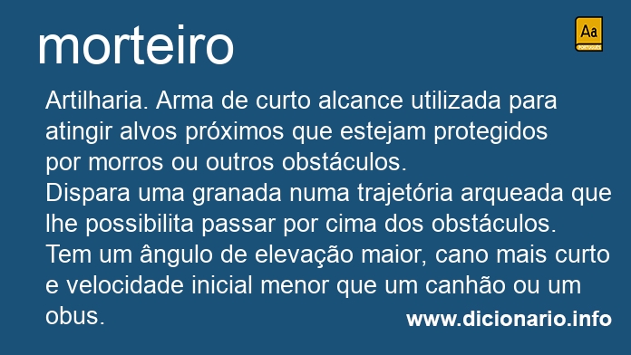Significado de morteiros