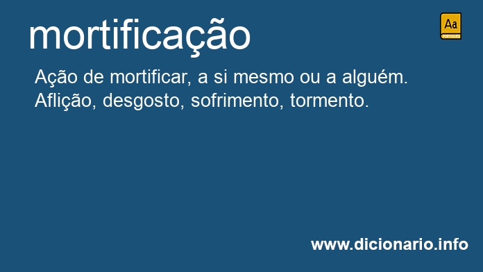 Significado de mortificao