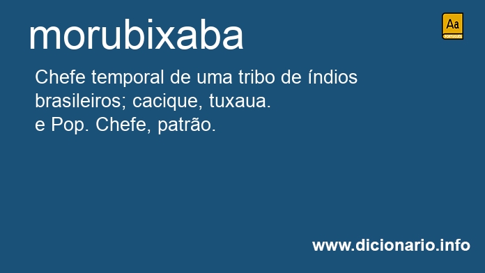 Significado de morubixaba