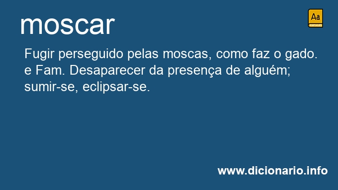 Significado de moscaram