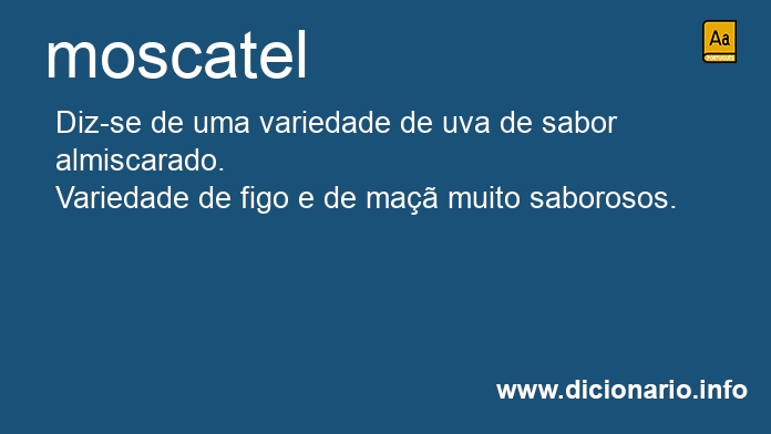 Significado de moscatel