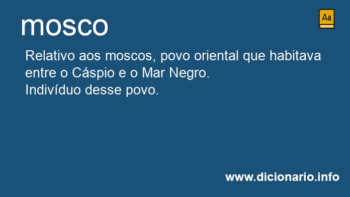 Significado de moscos