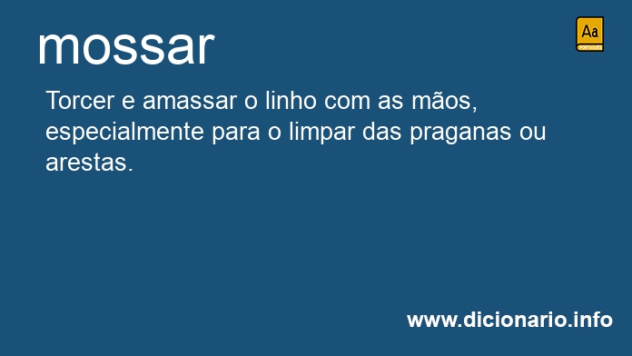 Significado de mossar