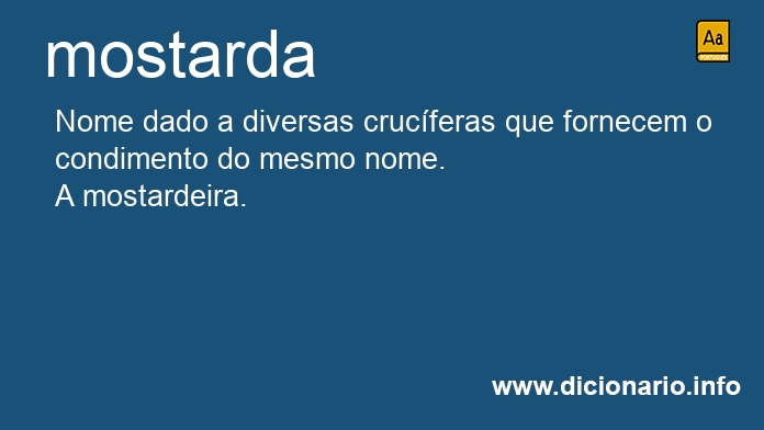 Significado de mostarda