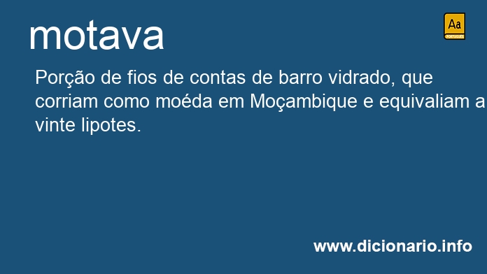 Significado de motava