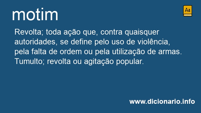 Significado de motins