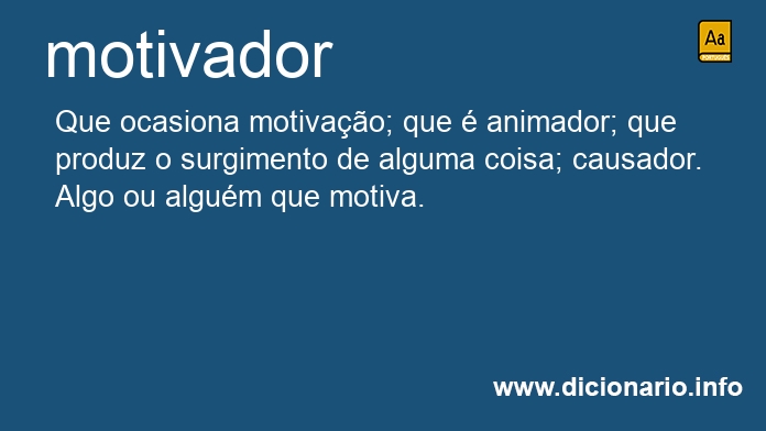 Significado de motivador