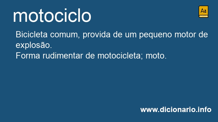 Significado de motociclos
