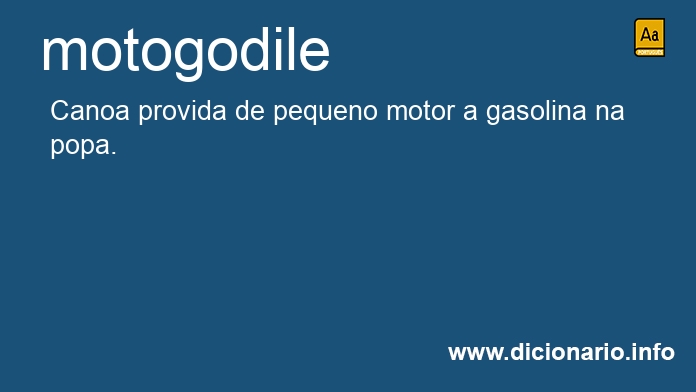 Significado de motogodile