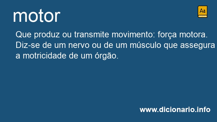 Significado de motor