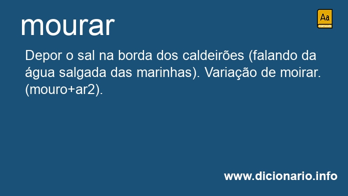 Significado de mourarias